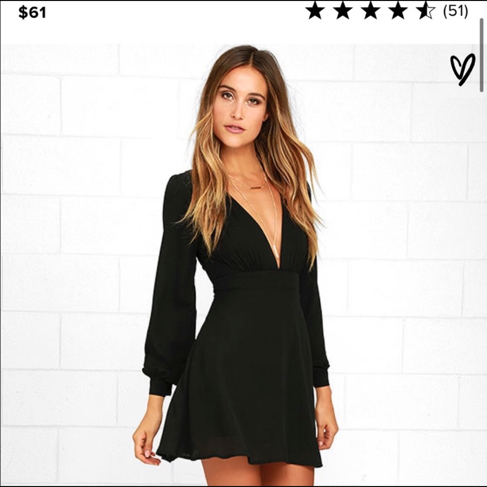 Lulu’s black cocktail dress